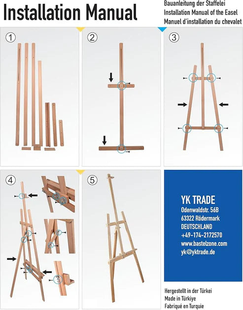 Display stand for paint 150cm